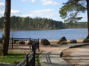 Карта озер Ленинградской области для рыбалки, купания с дорогами