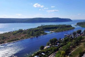 Уровень воды в Самаре на Волге СНТ Бугорок