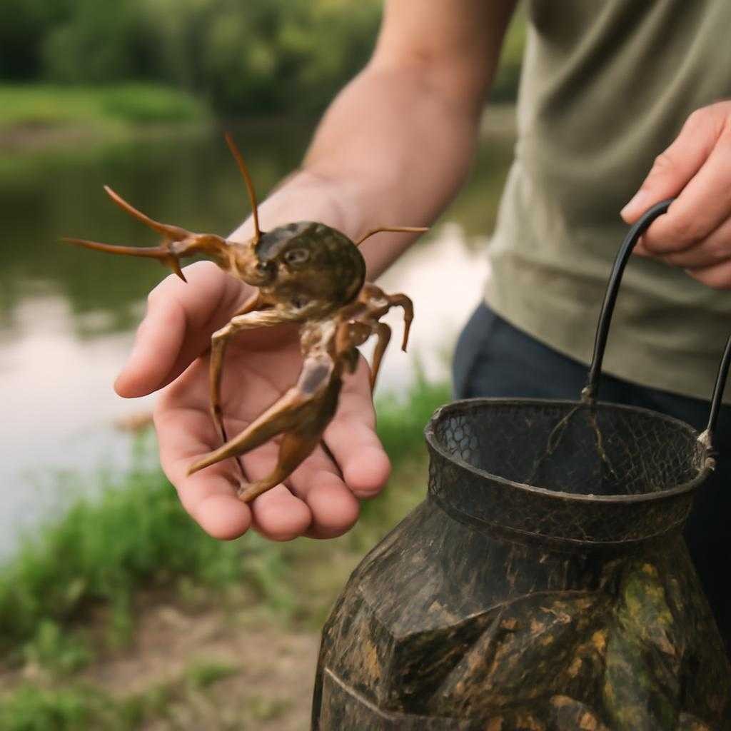 ловля раков летом