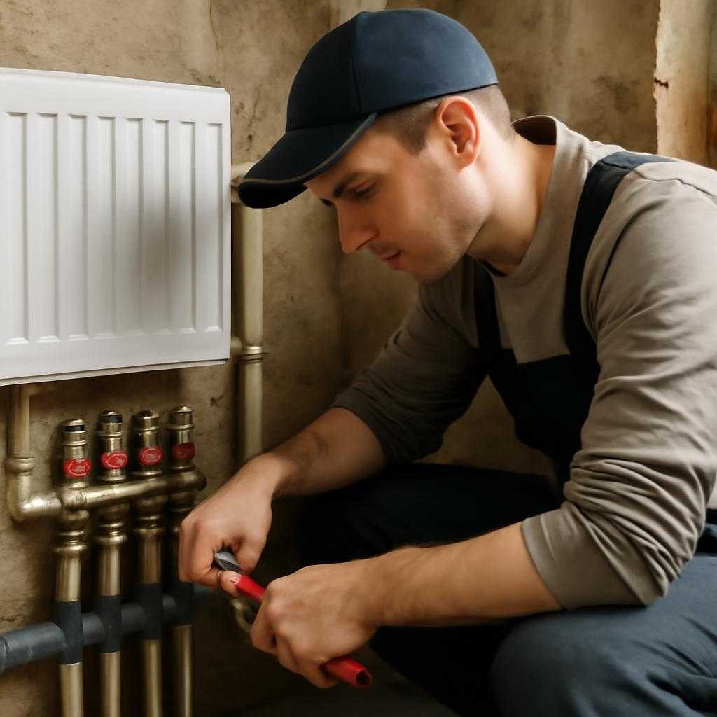 монтаж отопления