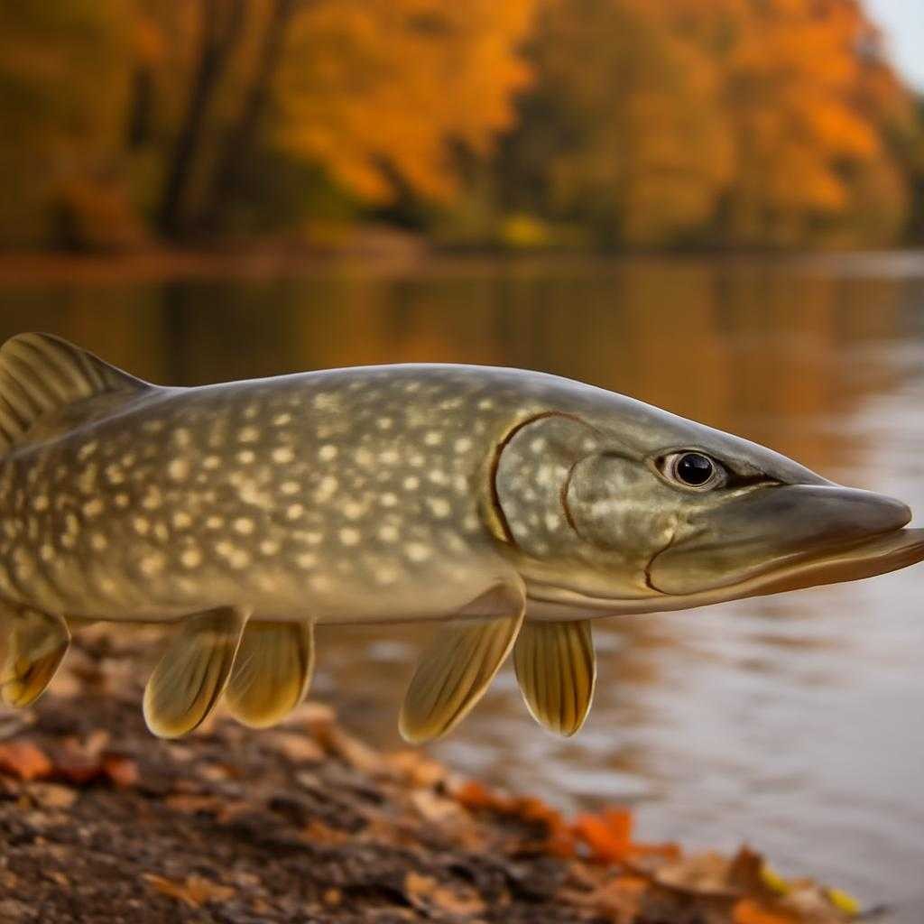 осенняя щука