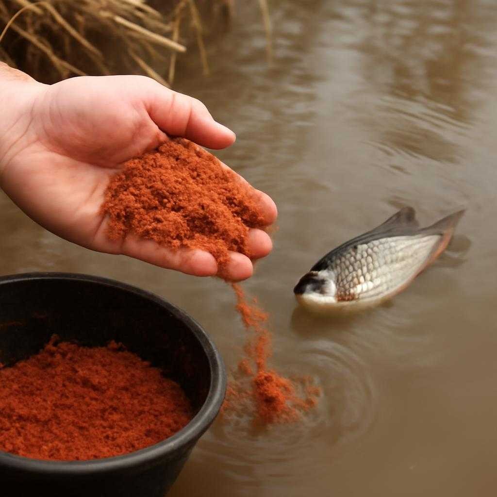 прикормка для плотвы в мутной талой воде