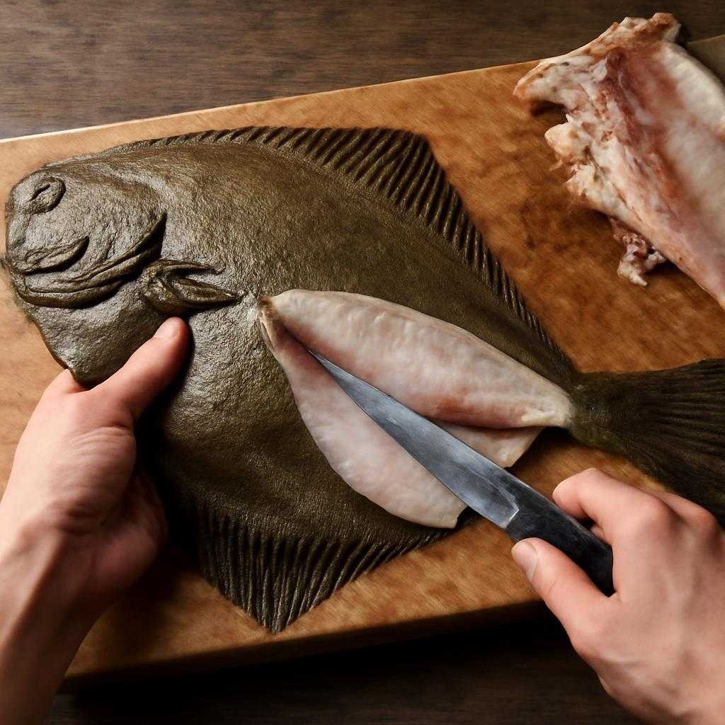 разделка камбалы