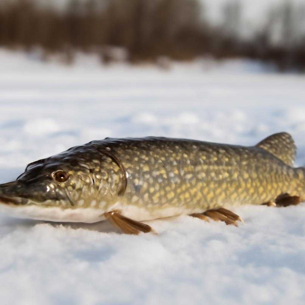 щука зимой
