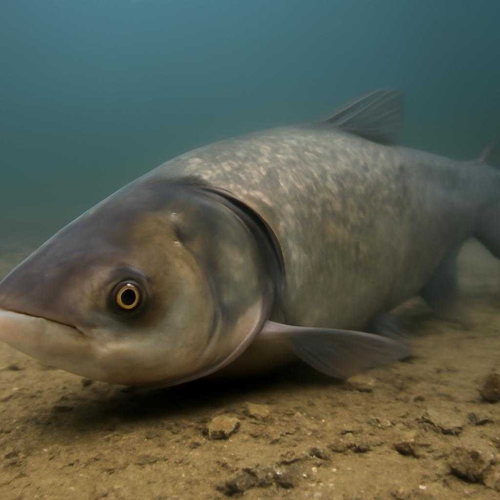 толстолоб со дна