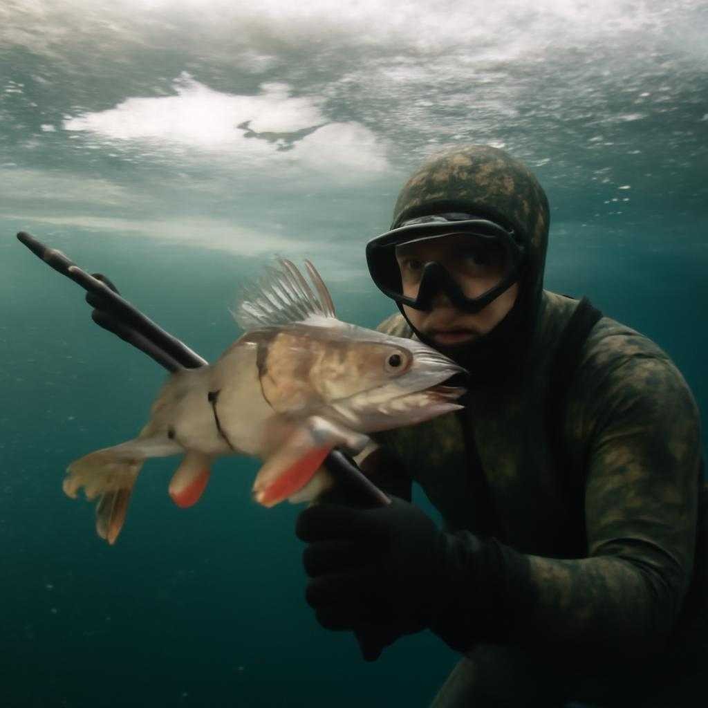 зимняя подводная охота