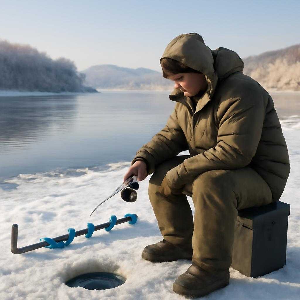 зимняя рыбалка Енисей